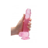 REALROCK Crystal 8 in Realistic Dong with Balls